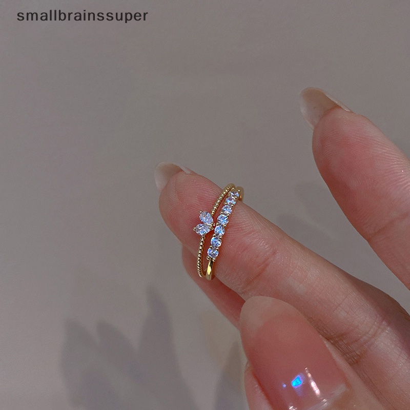 Nhẫn Đính Hôn Đính Đá Hình Trái Tim Dễ Thương Dành Cho Nữ