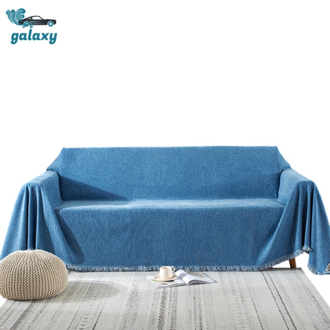 Galaxy Thảm Trải Ghế Sofa Dày Dặn Thoáng Khí Chống Trượt Màu Trơn Phong Cách Boho