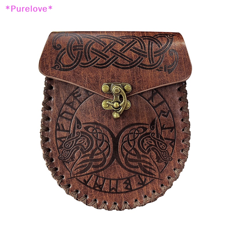 Túi Da Đeo Hông Đựng Tiền Phong Cách Thời Trung Cổ Mới