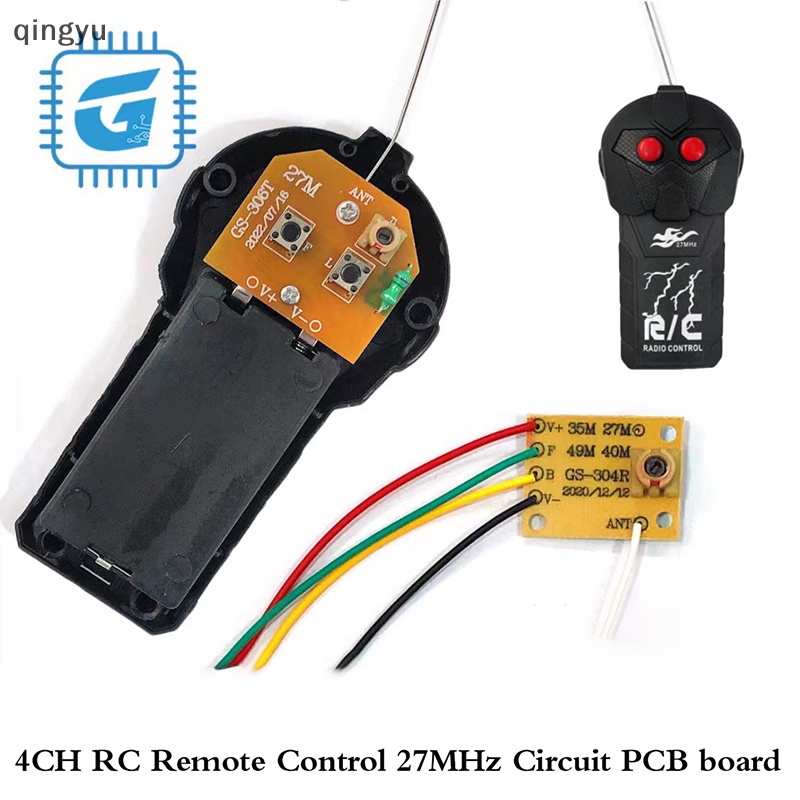 Bảng Mạch Truyền Nhận Tín Hiệu Điều Khiển Từ Xa 27MHz 2CH RC PCB Cho Xe Đồ Chơi