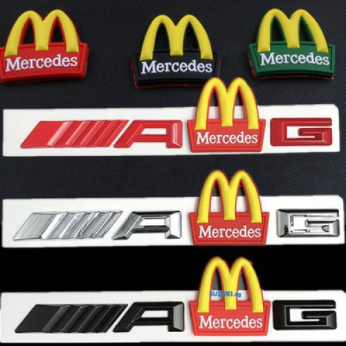 Miếng Dán logo Mercedes Benz AMG Mcdonald 'S Chất Lượng Cao
