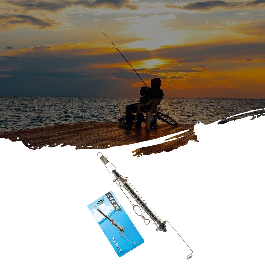 Automatic Fishing Hook Device Spring Neutral 304 Stainless Steel Fisherman Leisure [Q/3]