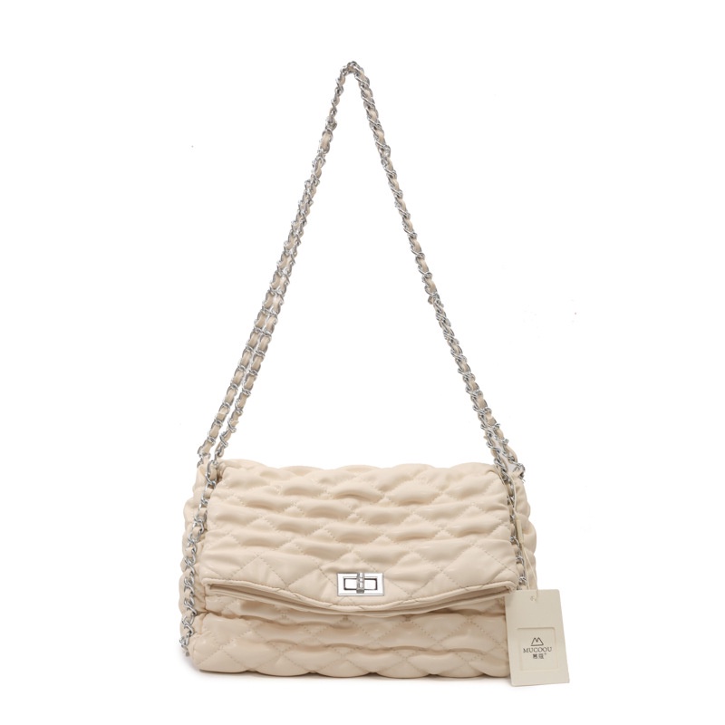 Túi Xách Đeo Vai Cỡ Lớn Phối Dây Xích Thời Trang Mùa Hè 2023 Dành Cho Nữ