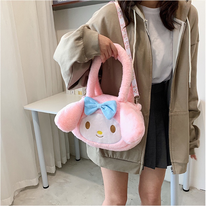 Túi Đeo Chéo Vai Kulomi Bằng Lông Nhung Dễ Thương Xinh Xắn Dành Cho Nữ