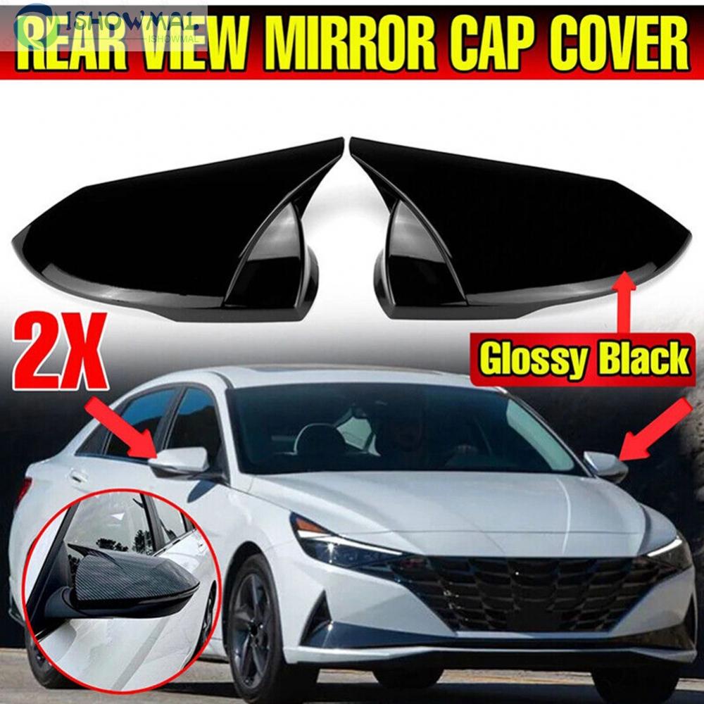 Ốp Gương Chiếu Hậu Màu Đen Bóng Cho Hyundai Elantra 2021 2022
