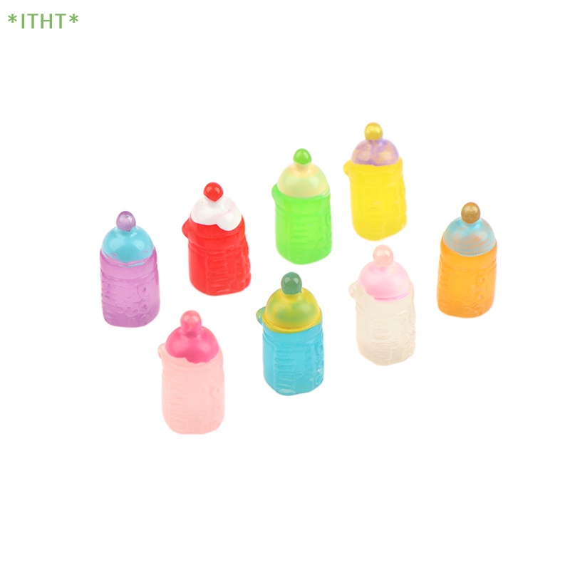 Bộ 5 Bình Sữa Mini Dạ Quang Dùng Trang Trí Độc Đáo Mới