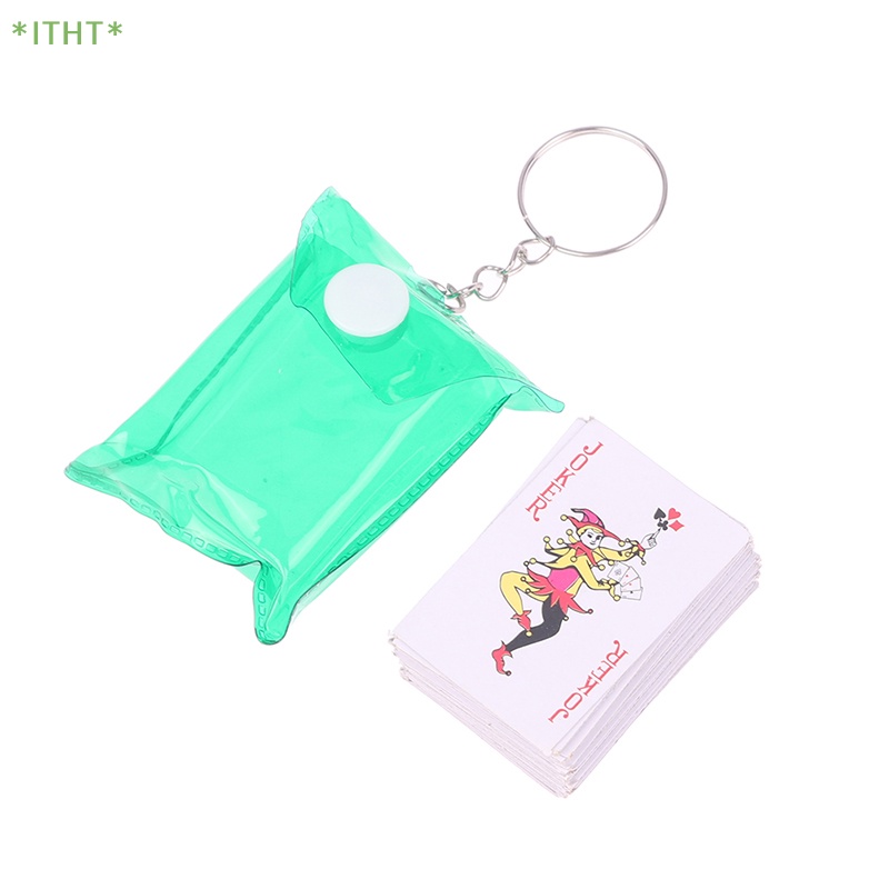 Móc Khóa Hình Lá Bài Poker Mini Sáng Tạo Cho Nam Và Nữ Mới