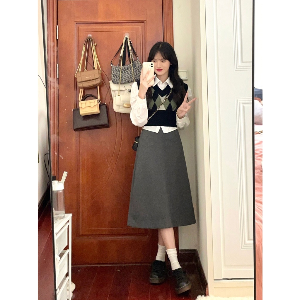 Áo Len Không Tay Thiết Kế Mới Xinh Xắn Thời Trang Dành Cho Nữ