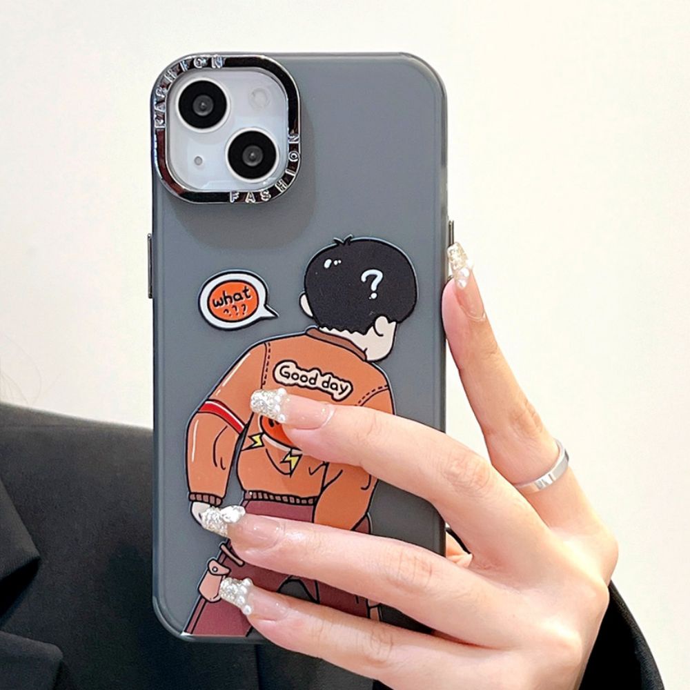 Ốp Điện Thoại TPU Mềm Chống Rơi Họa Tiết Hoạt Hình Vui Nhộn Cho IPhone 11 14 13 12 Pro Max XR X 7 8 Plus