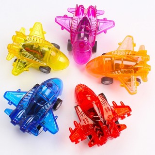 Máy bay đồ chơi mini trong suốt - máy bay chạy cót cho bé - thư viện đồ chơi