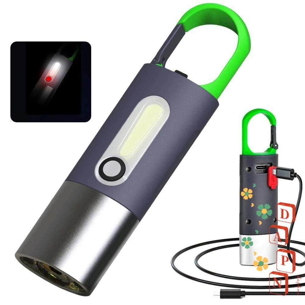 Daphs Đèn Pin LED Cầm Tay Đa Năng Có Thể Sạc Lại Bằng Cổng USB