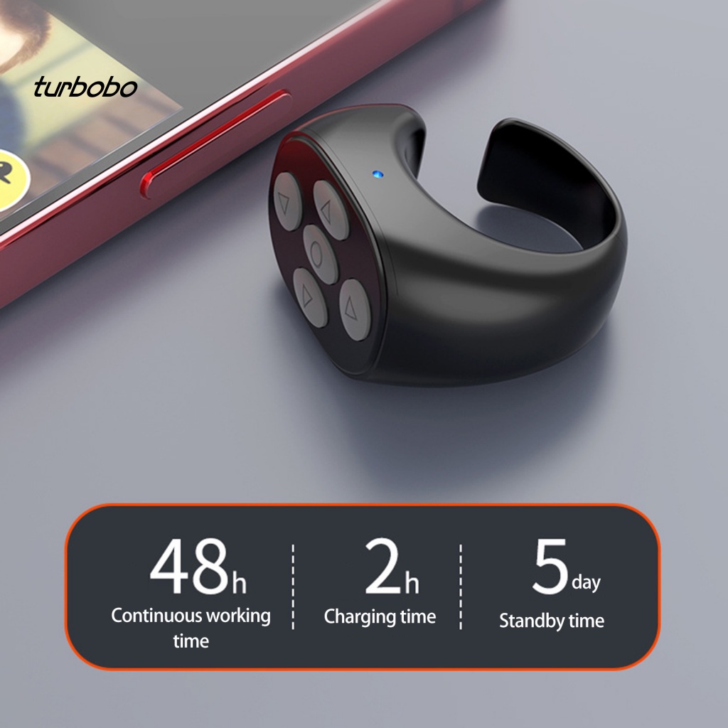 Thiết Bị Điều Khiển Video Ngón Tay Tự Động Kết Nối Bluetooth Không Dây Cho Điện Thoại Di Động Lười Biếng Pin Dài