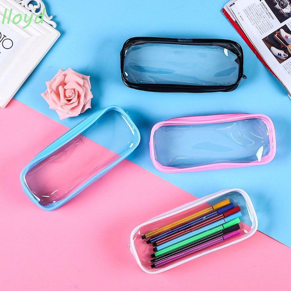 Hộp PVC đựng bút trong suốt phong cách Kawaii sáng tạo dành cho học sinh