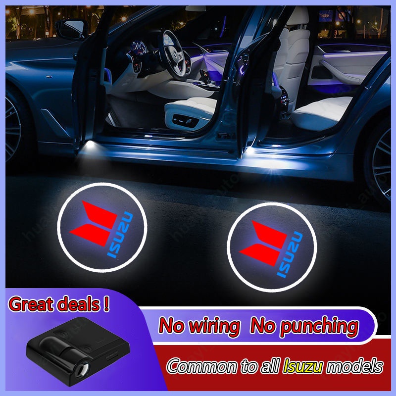 Đèn LED Chiếu Laser Gắn Cửa Xe Hơi Isuzu Cho Mọi Model Elf Traga D-max Mu-x Trucks