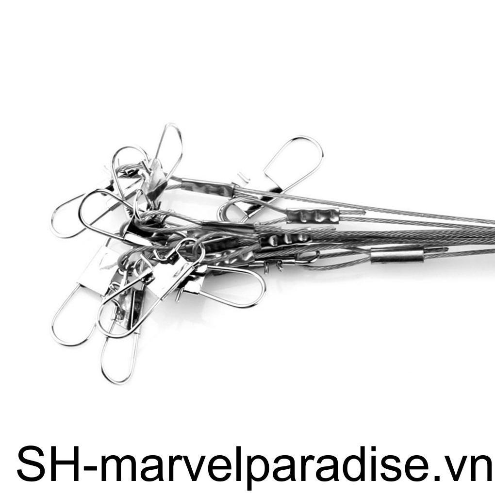 Set 10 Dây Móc Câu Cá Bằng Thép Không Gỉ
