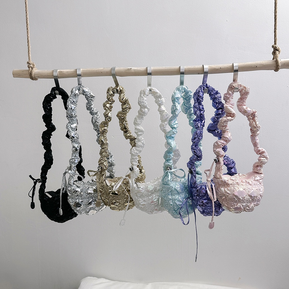 Túi Xách Đeo Vai Kiểu Xếp Li Thời Trang Cá Tính Cho Nữ