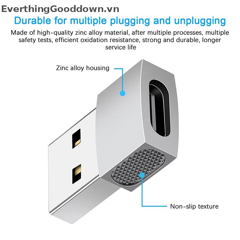 Everthingooddown Type-C Sang USB3.1 Chuyển Đổi USB2.0 Sang USB-C Cho Các Thiết Bị Điện Thoại Di Động