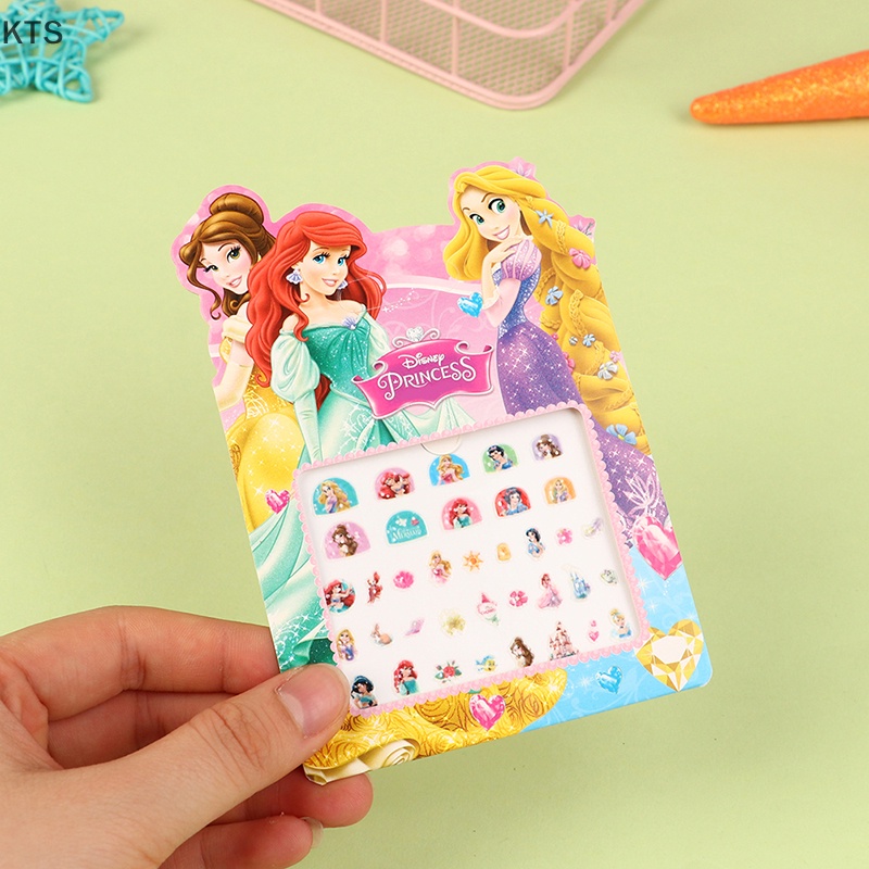 DISNEY Miếng Dán Trang Trí Móng Tay Hình Công Chúa Elsa Anna Trong Phim Frozen