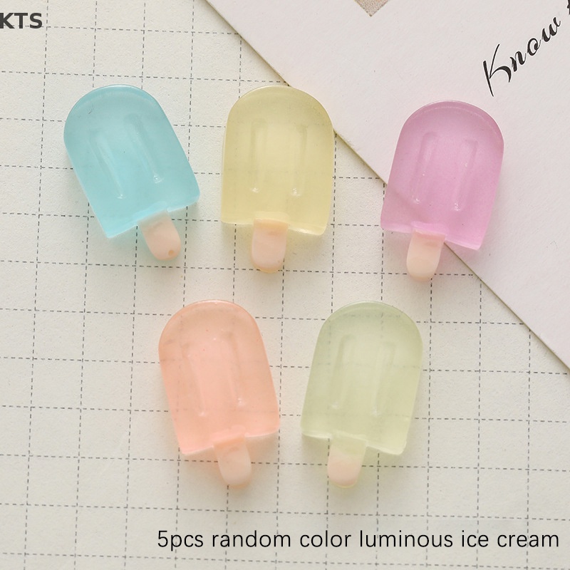 Set 5 Đồ trang trí Que Kem Dạ Quang Dễ Thương Dùng Để Trang Trí