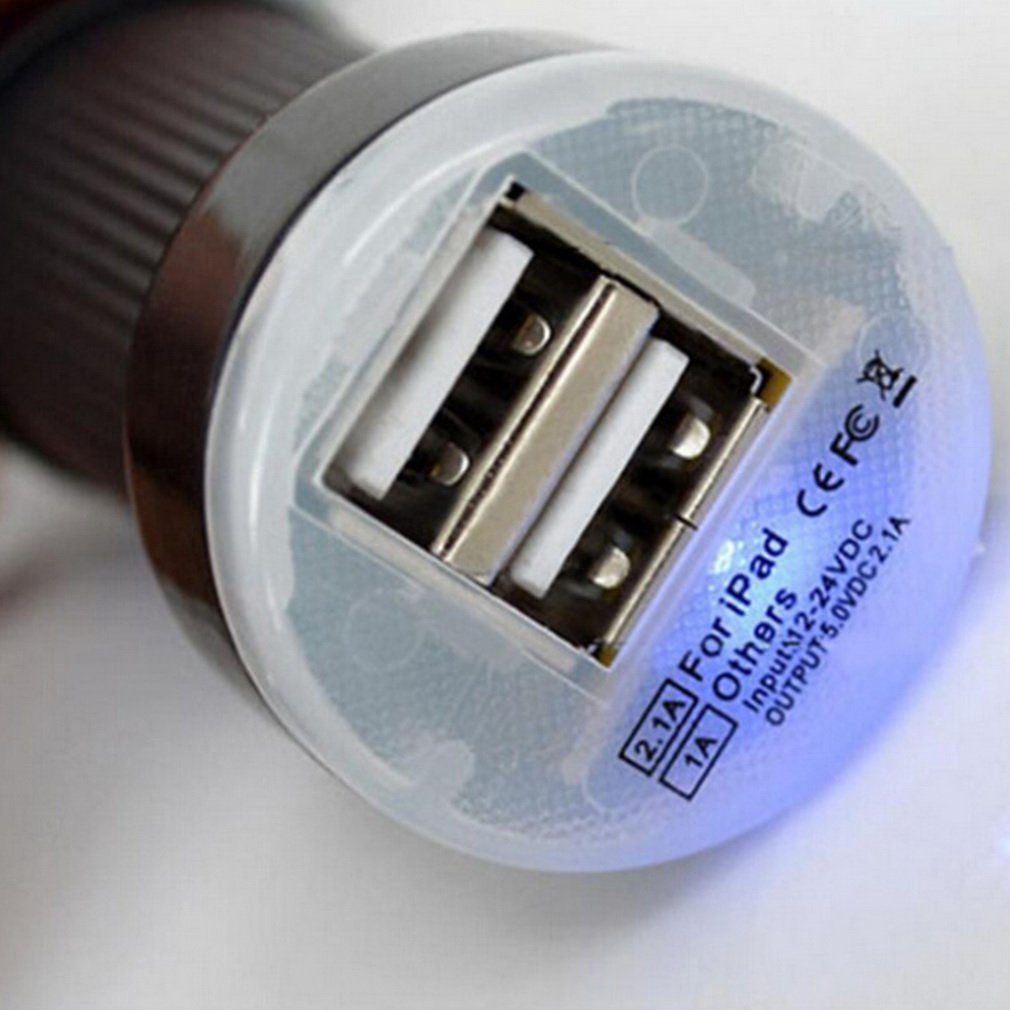 Baby Nipple Shaped Dual 2 Port Dc 12 - 24V Usb Car Power Charger Adapter For 6/6Plus 5S Ipod Camera [Q/13]