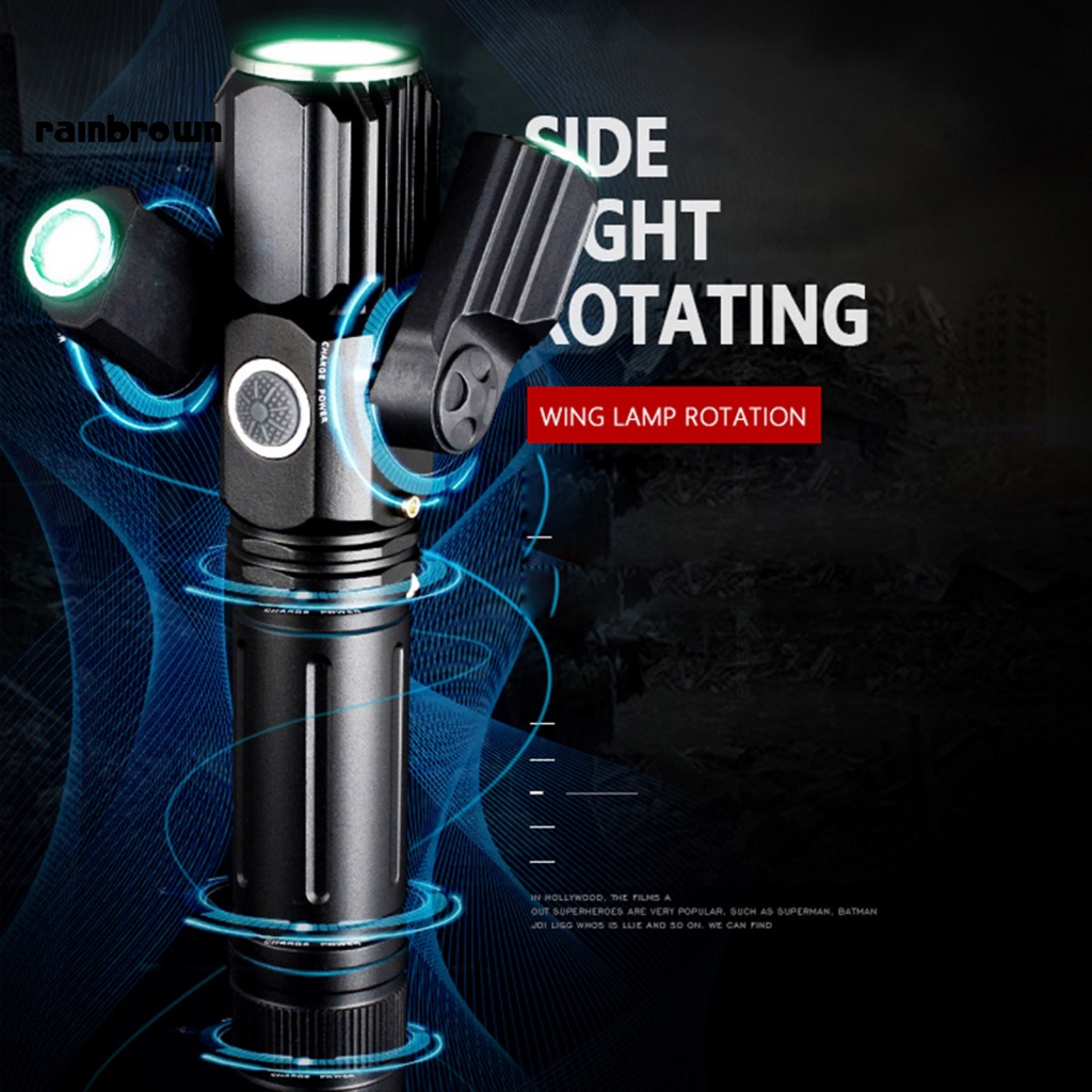 Đèn Pin Ba Đầu Bằng Hợp Kim Nhôm Đa Năng