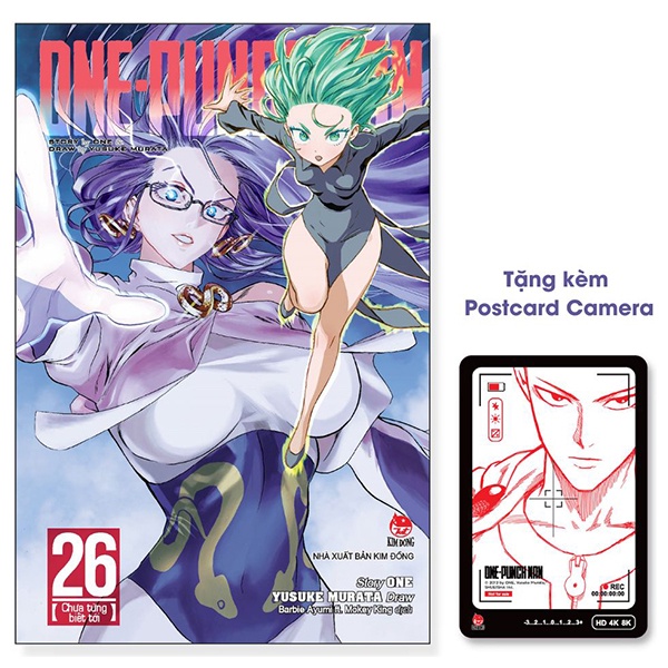 Sách One-Punch Man - Tập 26: Chưa Từng Biết Tới - Tặng kèm Postcard Camera