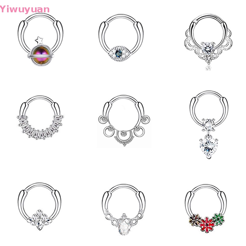 1 Khuyên Mũi / Môi / Tai Hình Xoắn Ốc Hình Hoa Thời Trang Mới Cho Nam Nữ