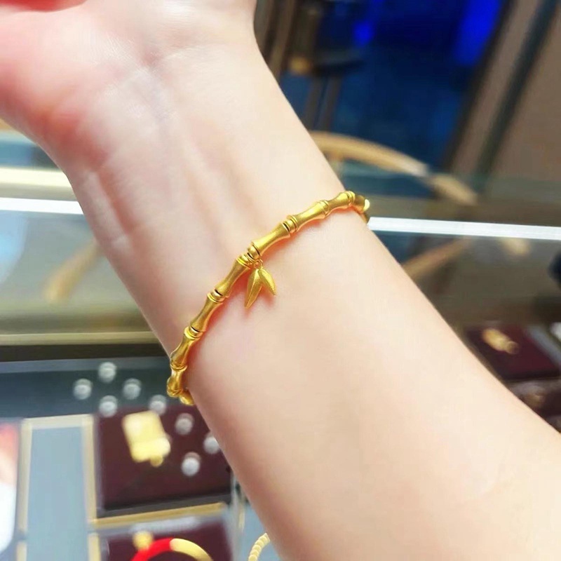 Vòng Đeo Tay Hình Xương Tre Phong Cách Âu Mỹ Thời Trang Cho Nữ