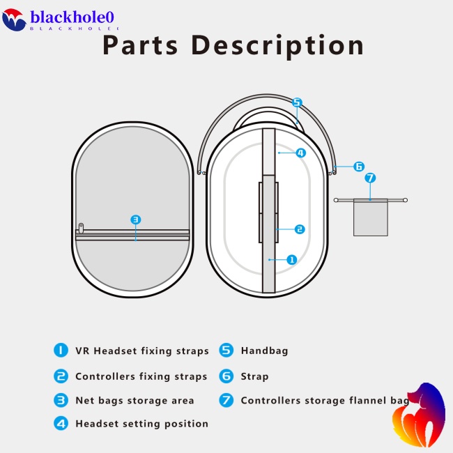 Túi Đựng Kính Thực Tế Ảo Vr 4 Quest 2 Vr Chống Thấm Nước Tiện Dụng Mang Theo Du Lịch