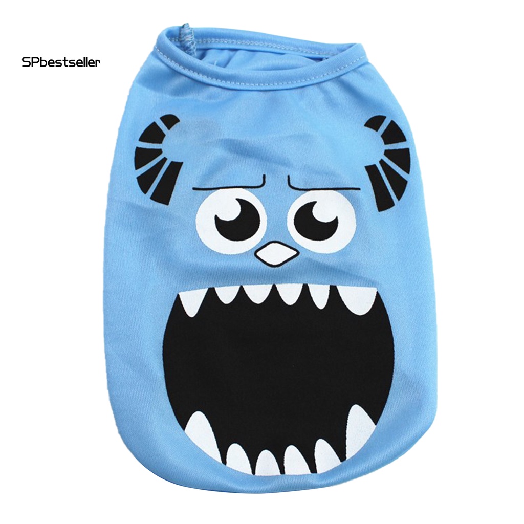 Bộ Đồ Ngủ Mỏng Thoáng Khí In Họa Tiết Hoạt Hình Dành Cho Cún Cưng