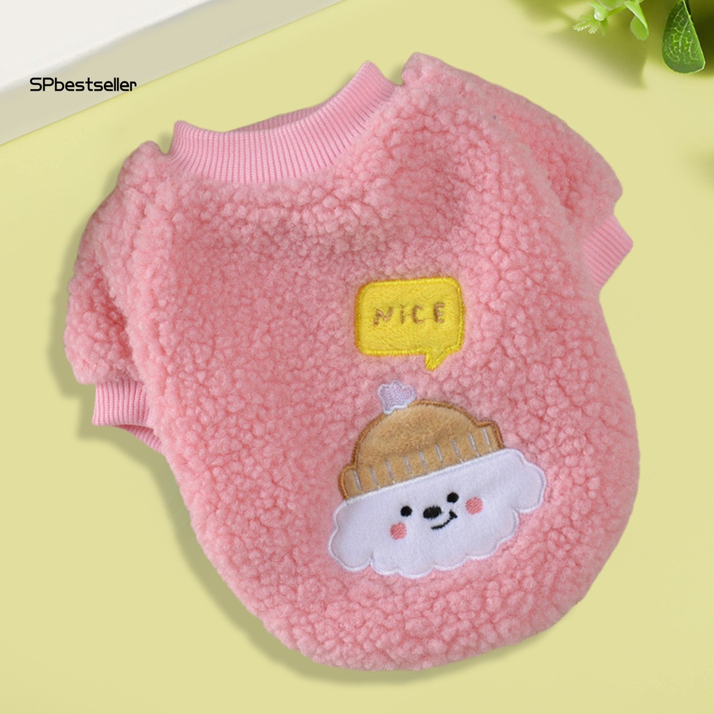 Áo Giữ Ấm Mềm Mại Thoải Mái Bền Bỉ Họa Tiết Dễ Thương Thông Dụng Có Thể Giặt Rửa Cho Thú Cưng