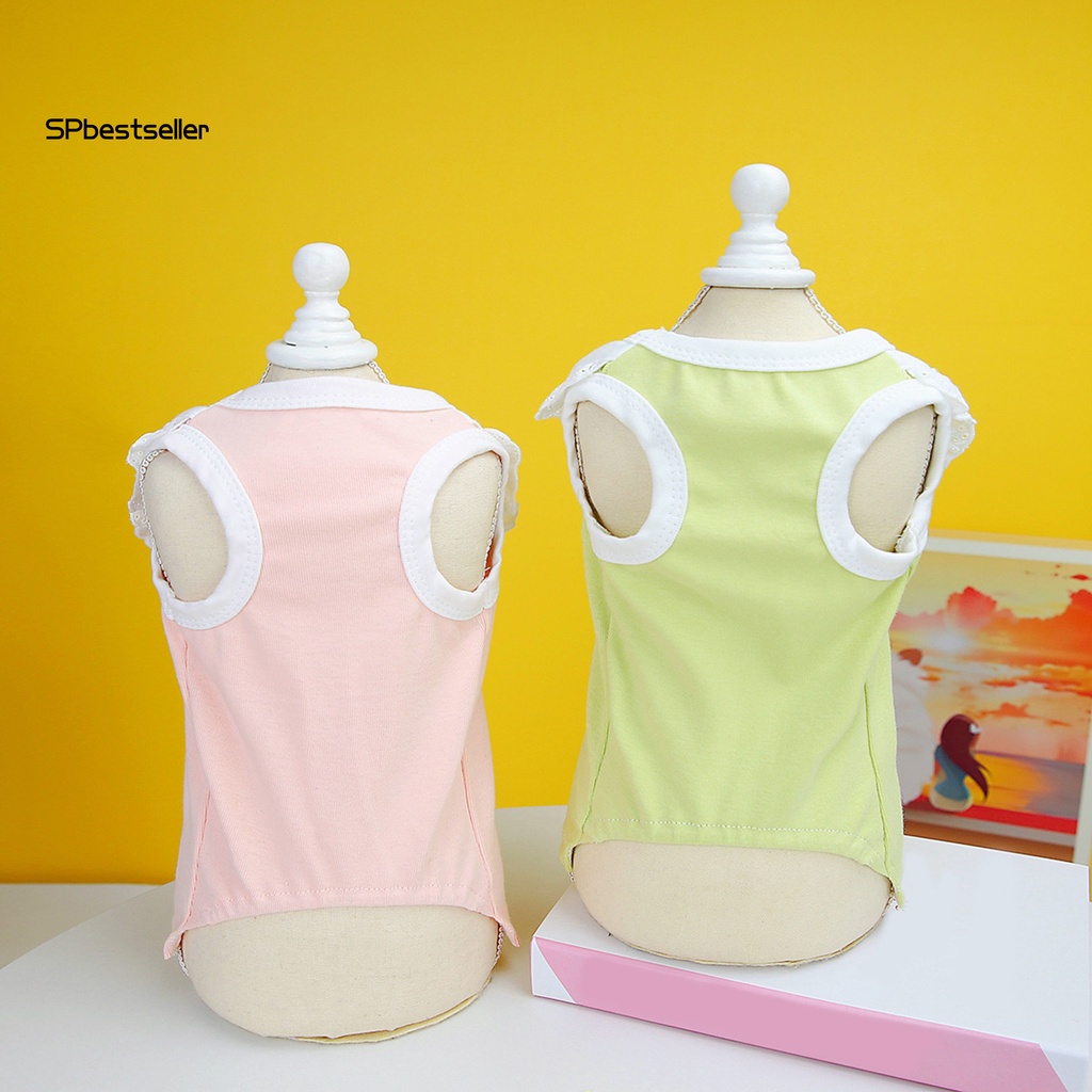 Spbestsellwr Áo Yếm Mềm Mại Thoải Mái Phối Ren Mặc Hàng Ngày Cho Cún Cưng
