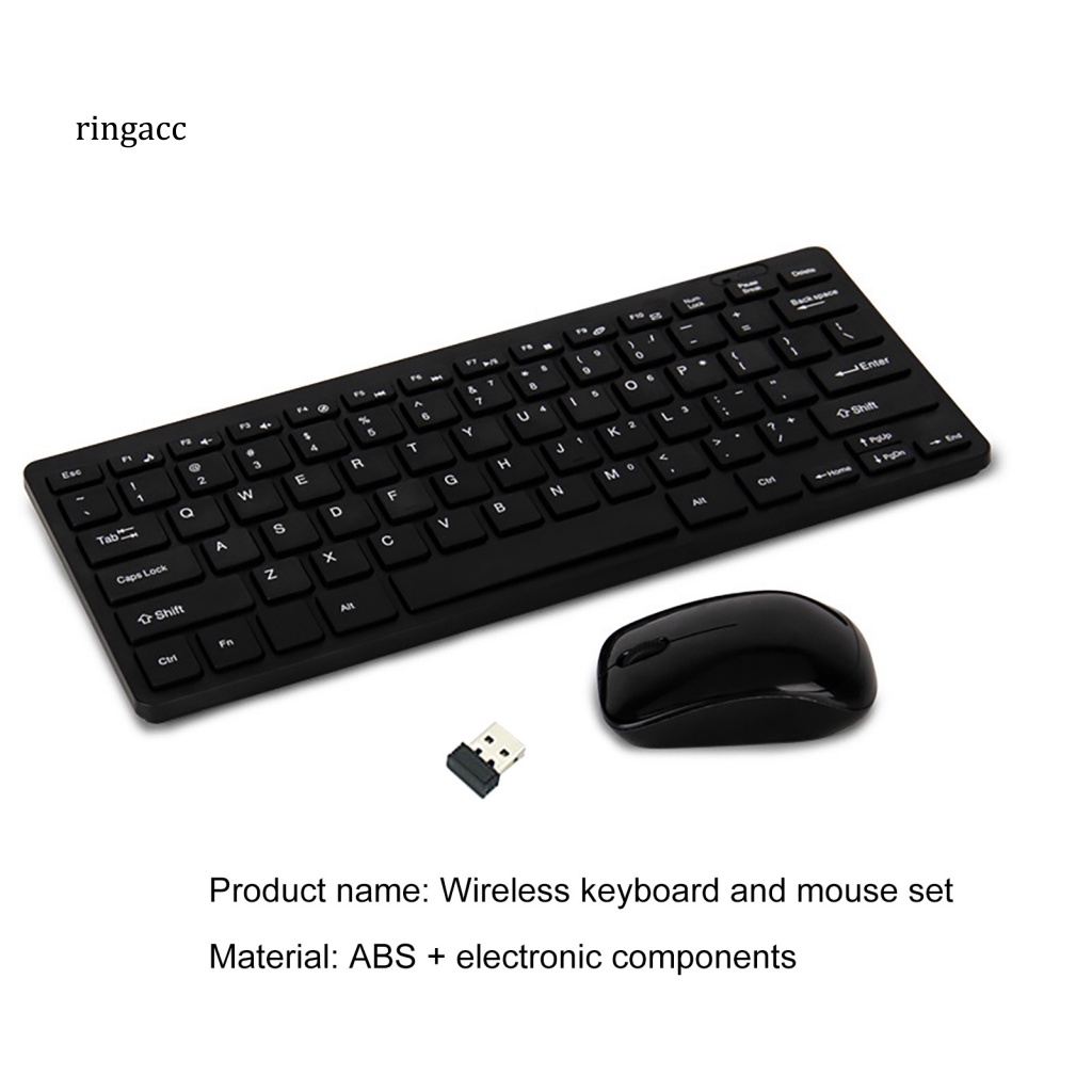 Set 2 Bàn Phím Cơ HK-03 Không Dây Di Động Không Gây Tiếng Ồn Cho Văn Phòng