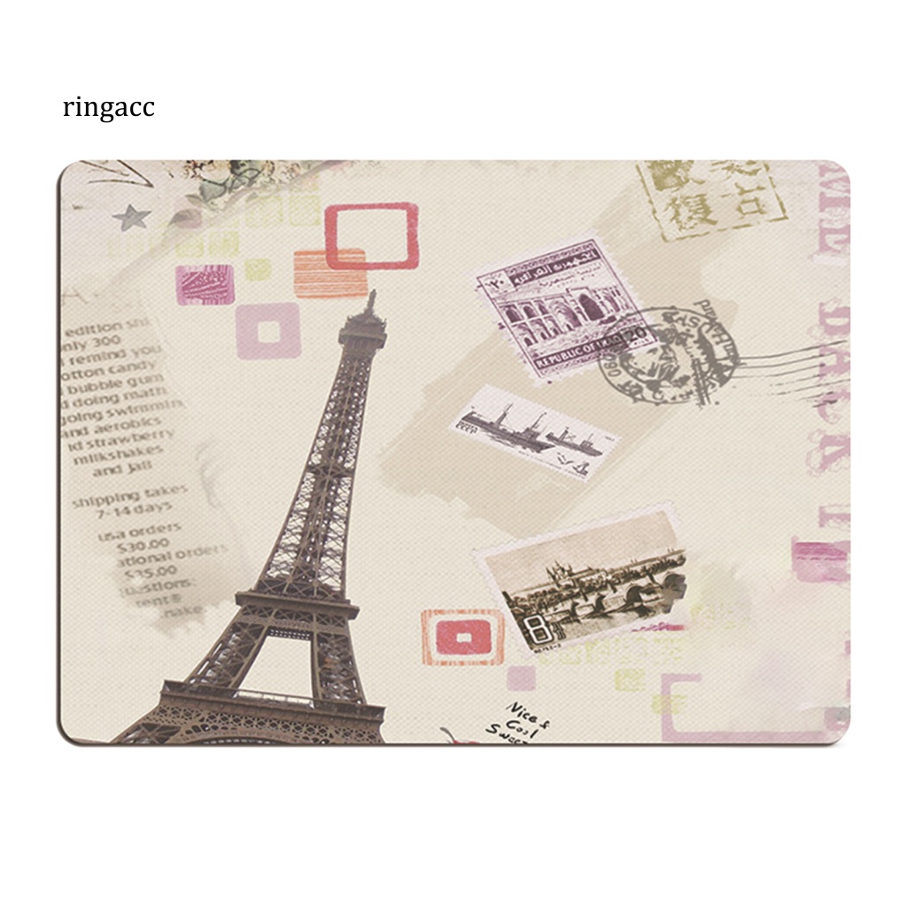 Tấm Lót Chuột RGA Mềm Mại Thoải Mái Có Đệm Cổ Tay Hình Tháp Eiffel Dành Cho Laptop