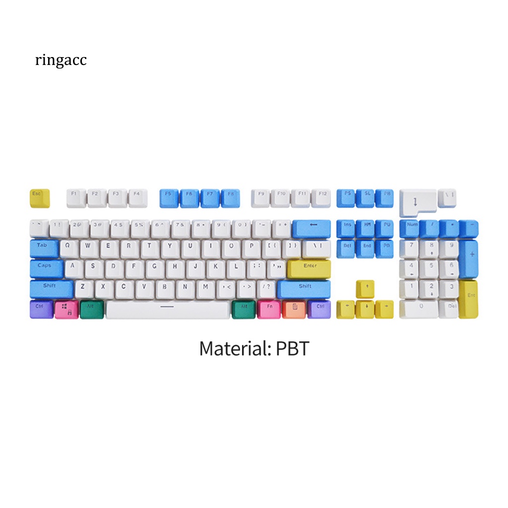Bàn Phím OEM 104 Phím Chống Bụi Chống Mòn Thay Thế Màu Sắc Cầu Vồng Cho Văn Phòng