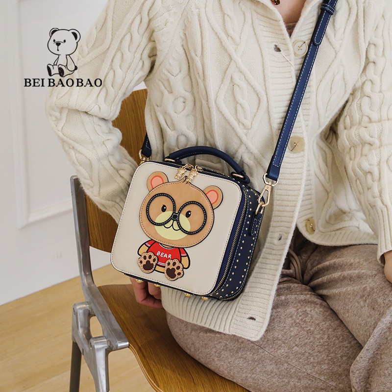 Túi đeo chéo nữ Bill Bear dễ thương Thời trang túi xách nữ