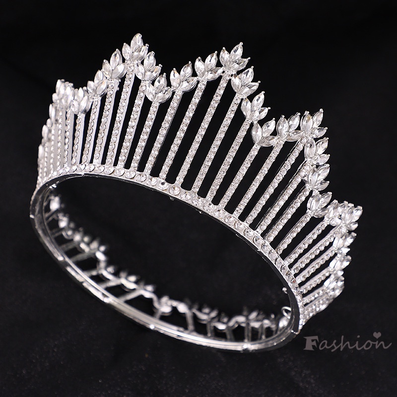 Vương Miện Cài Tóc Đính Đá Sang Trọng Cho Cô Dâu