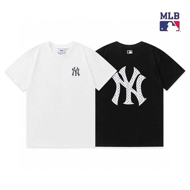 MLB Áo Thun Thể Thao Tay Ngắn Vải Cotton Plus Size Cho Nam Nữ