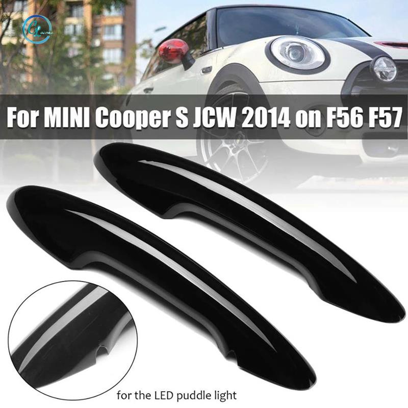 Nắp tay nắm cửa ngoài màu đen bóng cho BMW MINI Cooper R50 R52 R53 R55 R56 R57 R58 R59 R61