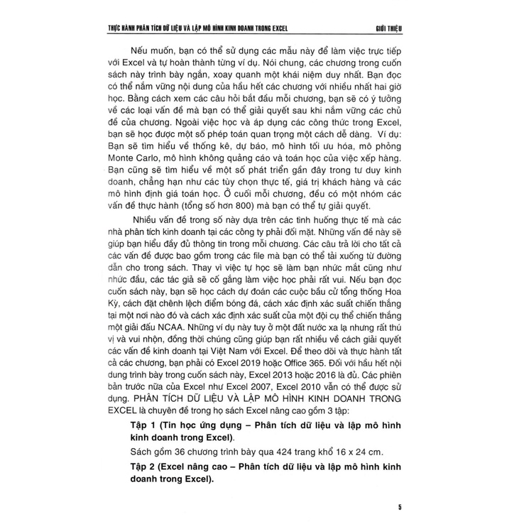 Sách - Thực Hành Phân Tích Dữ Liệu Và Lập Mô Hình Kinh Doanh Trong Excel - STK
