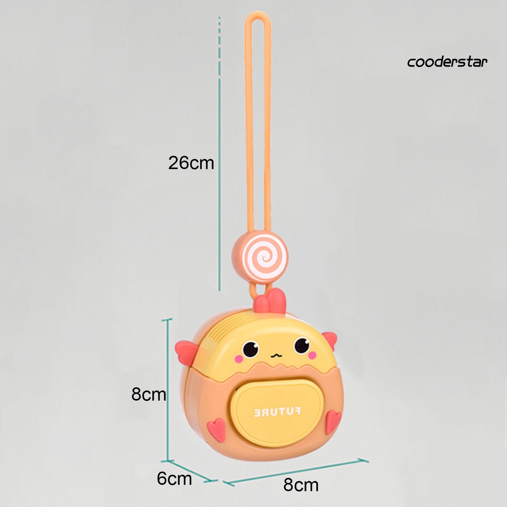 Quạt Làm Mát Mini 500mAh 3 Tốc Độ Hình Quả Trứng Hoạt Hình Không Cánh Có Thể Sạc Lại Cho Trẻ Em