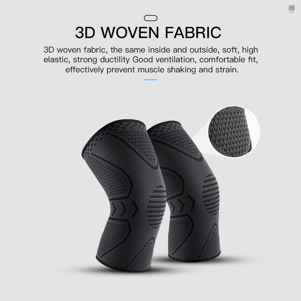 1 Đệm Bảo Vệ Đầu Gối Bằng Silicon Mềm Co Giãn Thoáng Khí Tiện Dụng Cho Các Hoạt Động Ngoài Trời