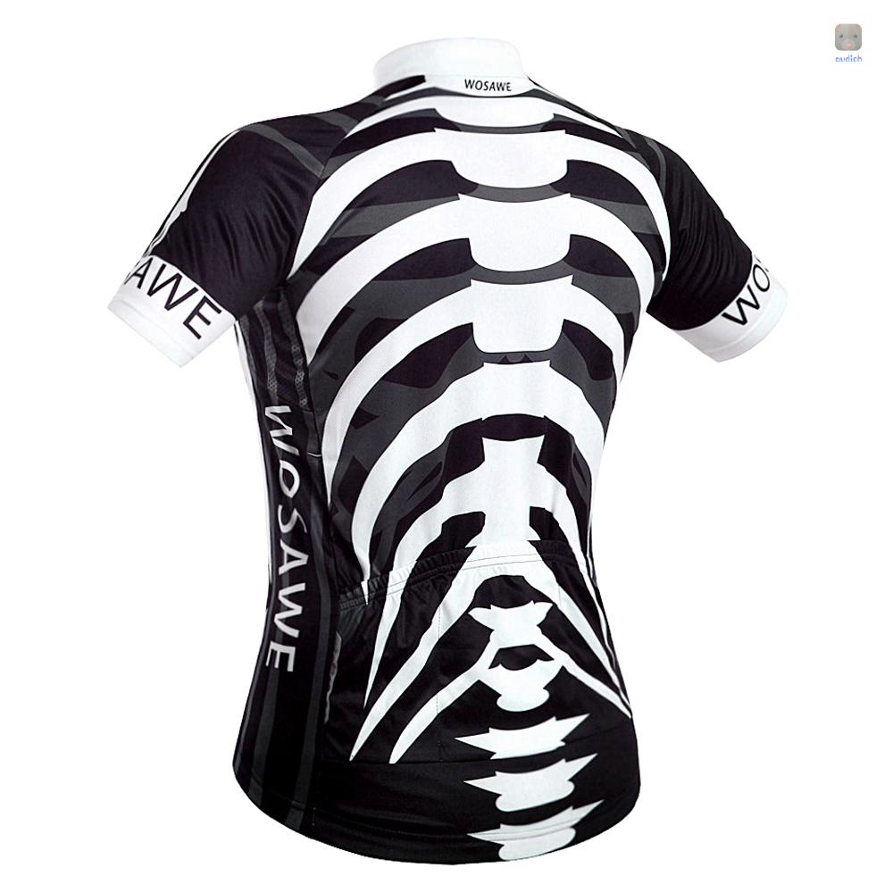 Bộ Quần Áo Đua Xe Đạp Có Đệm Lót Ngắn Tay Thoáng Khí Mau Khô Cho Nam Nữ