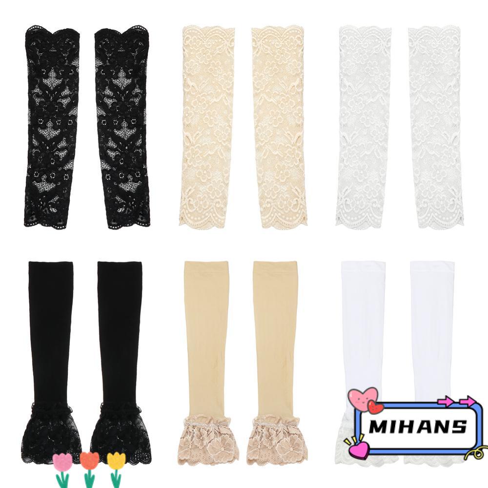 Găng Cánh Tay Mềm Mại Chống Nắng Phối Ren Thời Trang Mùa Hè Cho Nữ