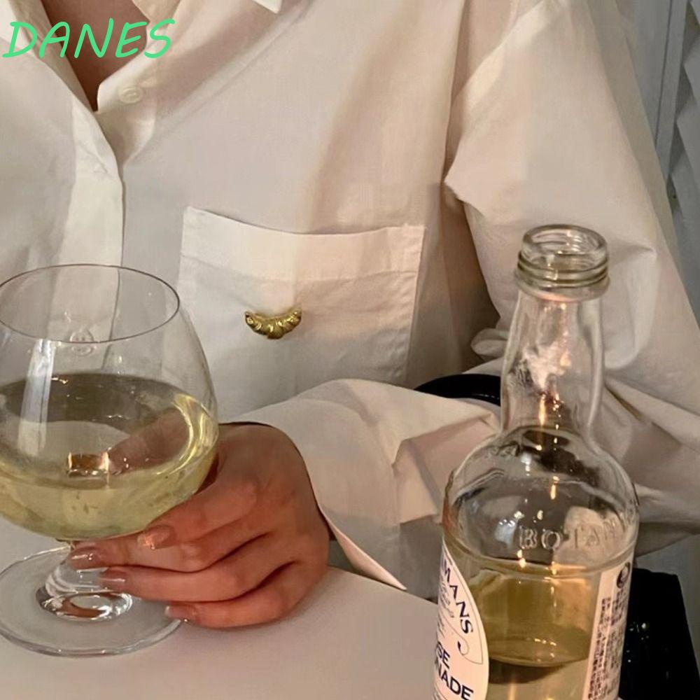 Khuy Măng Sét Hợp Kim Hình Sừng Bò Sữa|Ghim Cài Chân Thật Cuộc Sống Thật