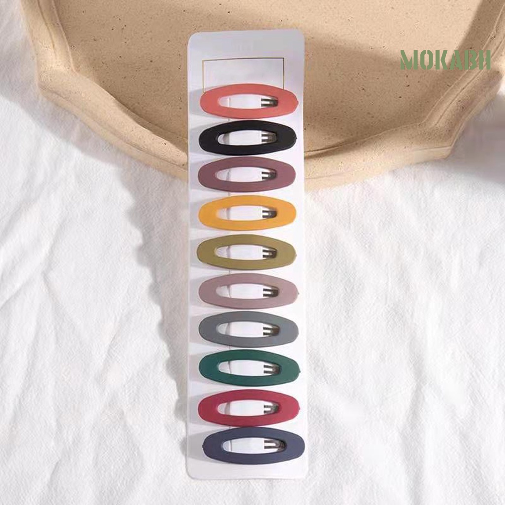 10 Kẹp Tóc Chống Trượt Trọng Lượng Nhẹ Màu Sắc Thời Trang Cho Nữ