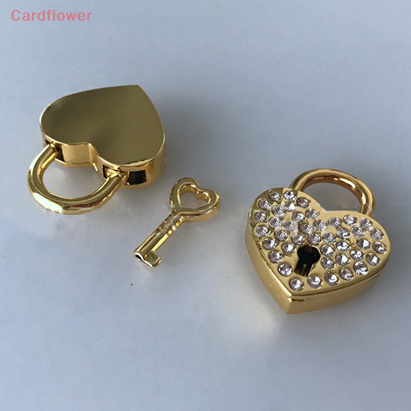 Ổ Khóa Trái Tim Mini Thời Trang Kèm Hộp Đựng Trang Sức / Chìa Khóa