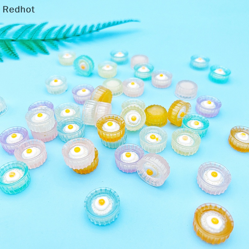 &lt; Redhot &gt; Bộ 5 Đồ Trang Trí Mô Hình Thức Ăn Phát Sáng Mini Dễ Thương