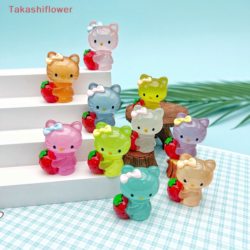 1 Đồ trang trí Chú Mèo Hoạt Hình Phát Sáng Dùng Trang Trí Độc Đáo