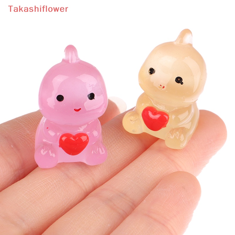 Set 10 Mặt Dây Chuyền DIY Dạ Quang Hình Khủng Long Hoạt Hình Đáng Yêu